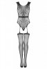 Bodystoking Nustola Black Czarny LivCo Corsetti Fashion  rozmiar - S/L